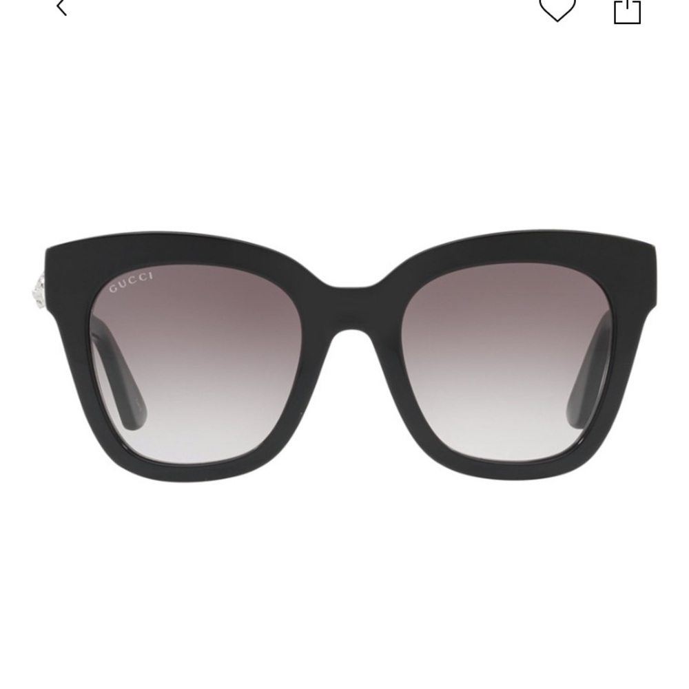 Gucci GG0029S Black Square Sunglasses.